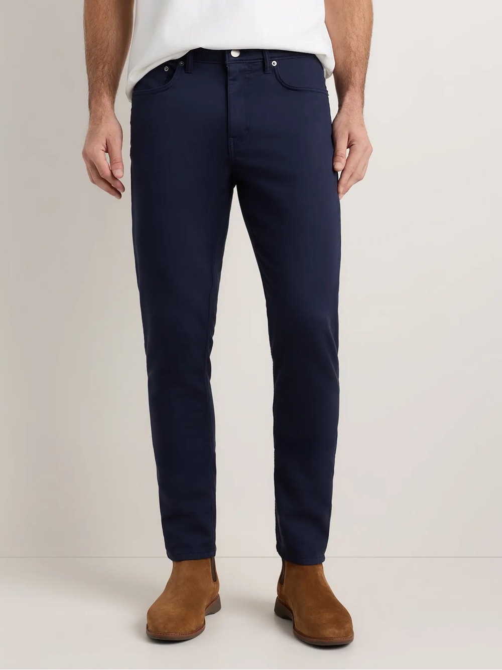 NEW Mens Quince Comfort Stretch Traveler 5 Pocket Pants Slim Deep Navy 30x30 NWT